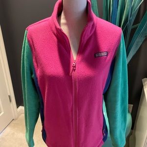 Vineyard Vines preppy colorful fleece jacket